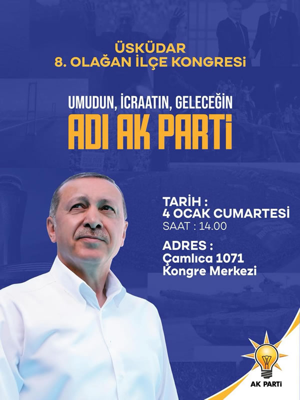 AK Parti skdar le Bakan Erdem Demir 8. Olaan le Kongresi'nin tarihini aklad.