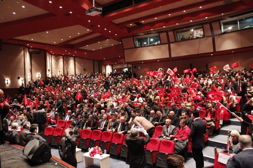 MHP Genel Bakan Devlet Baheli, skdar'da dzenlenen Meclis yesi tantm programna katld