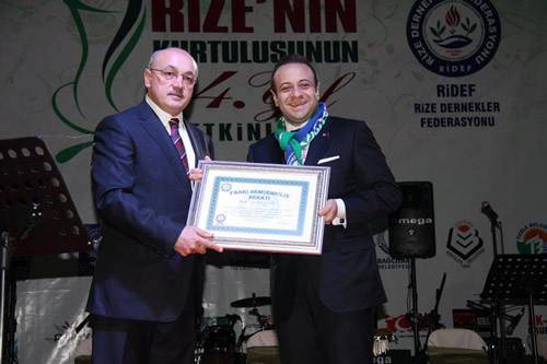 Rize'nin dman igalinden kurtuluunun 94. yldnm skdar'da kutland