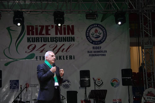 Rize'nin dman igalinden kurtuluunun 94. yldnm skdar'da kutland