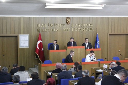 skdar Belediye Meclisi Nisan 2014 7. dnem ilk meclis oturumu