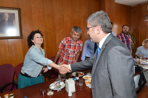 Hilmi Trkmen, skdar Yerel Basn temsilcilerini misafir etti