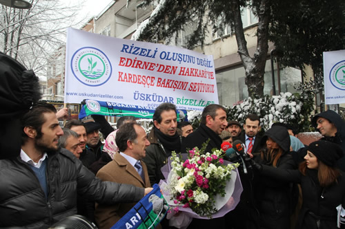 skdar Rizeliler Dernei'nden Babakan Erdoan'a gemi olsun ziyareti