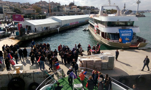 AK Parti Byk stanbul Mitingi'ne skdar'dan byk katlm