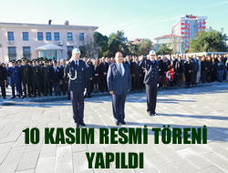 10 Kasım Resmi Töreni Yapıldı