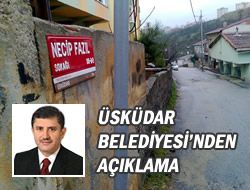 Belediye'den sokak adna cevap